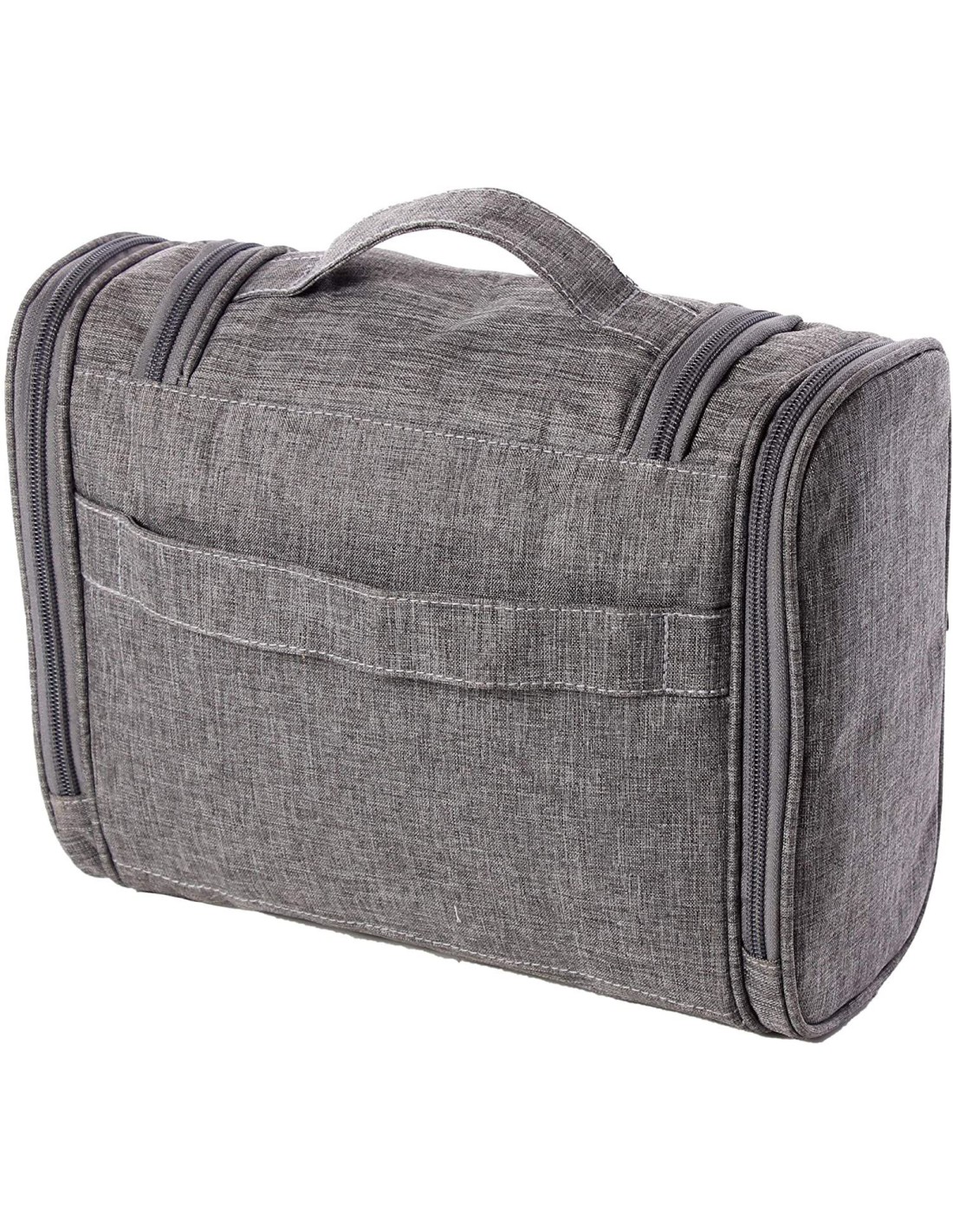 Beauty Case Da Viaggio Appesa Con Gancio - Trousse Da Toilette Organizer In Grigio, Borsa Trucco Con 4 Scomparti, Per Uomo E Donna